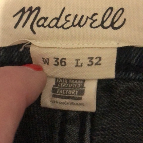 Madewell straight jeans dark wash men’s Sz 36x32 Like New - Picture 2 of 10